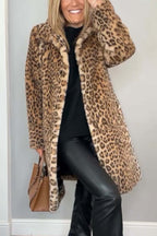 Women’s Leopard Print Long Coat