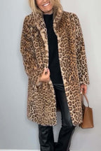 Women’s Leopard Print Long Coat