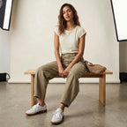Women's Relaxed Barrel Leg Jeans with High Waist