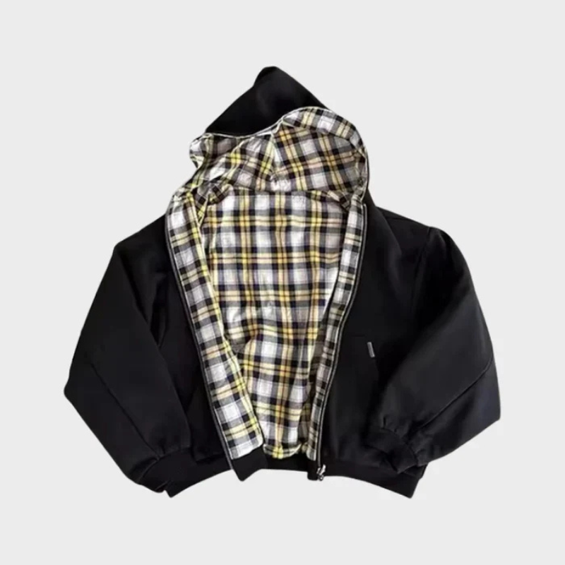 Veste à capuche oversize réversible pour homme