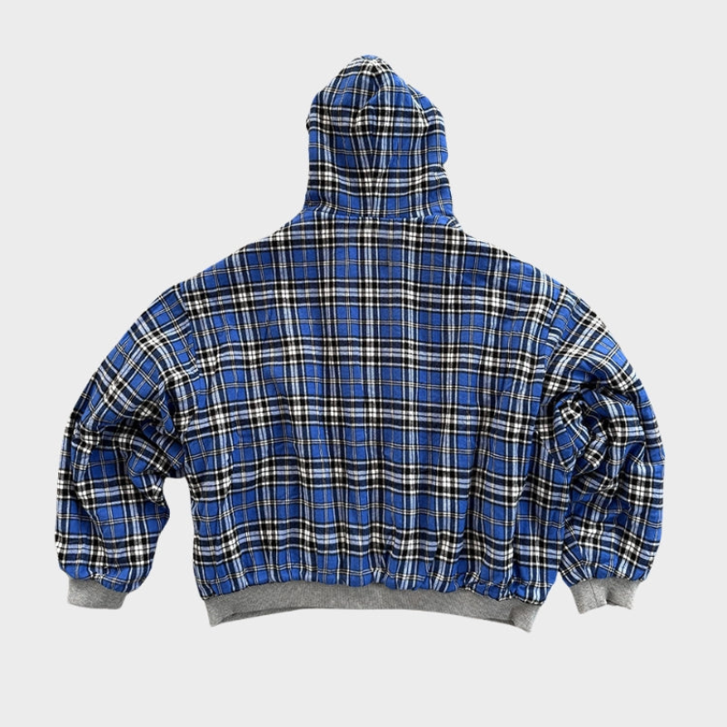 Vendbar oversized hættejakke til mænd
