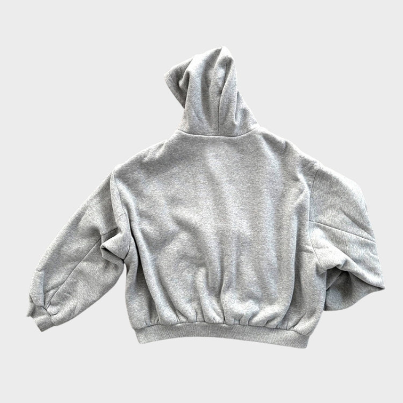 Vendbar oversized hættejakke til mænd