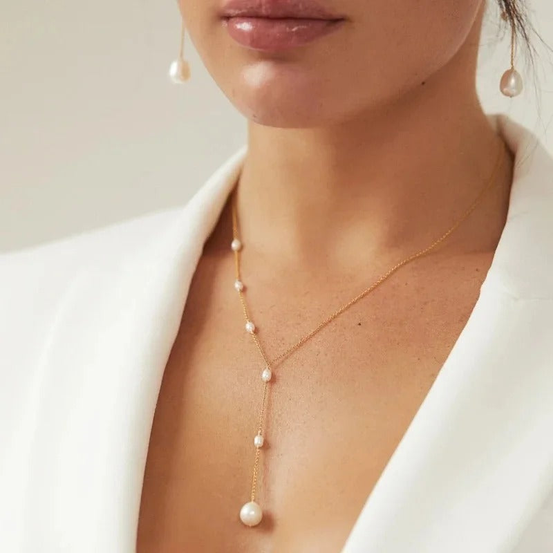 Women’s Pearl Drop Y-Necklace