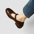 Women's Mary Jane Buckle Strap Flats