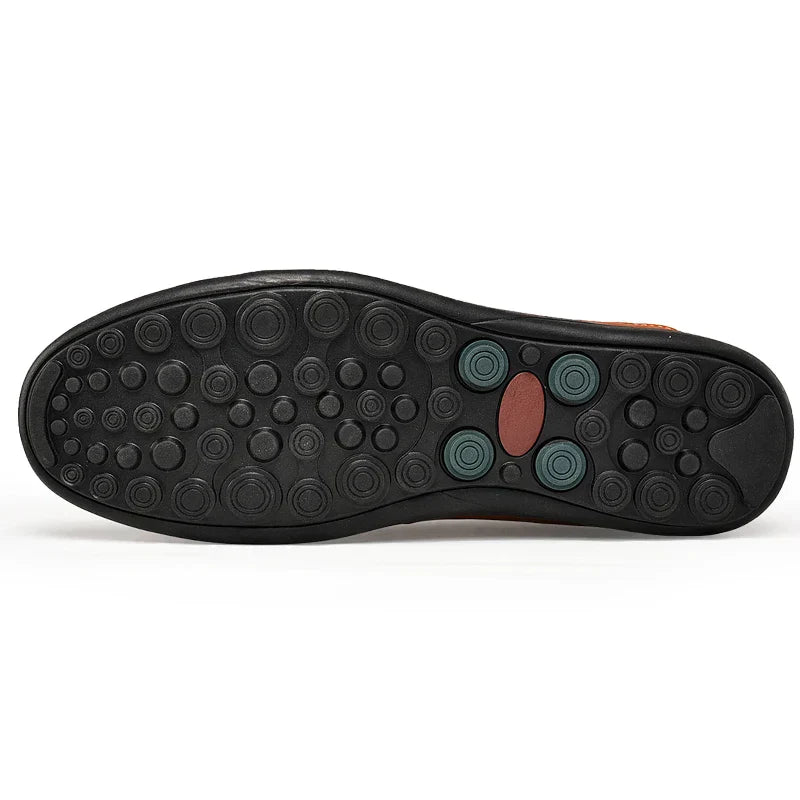 Mocassins décontractés à enfiler pour homme avec détail talon contrasté
