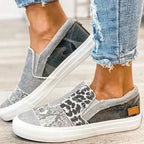 Slip-on-Sneaker für Damen mit gemischtem Muster