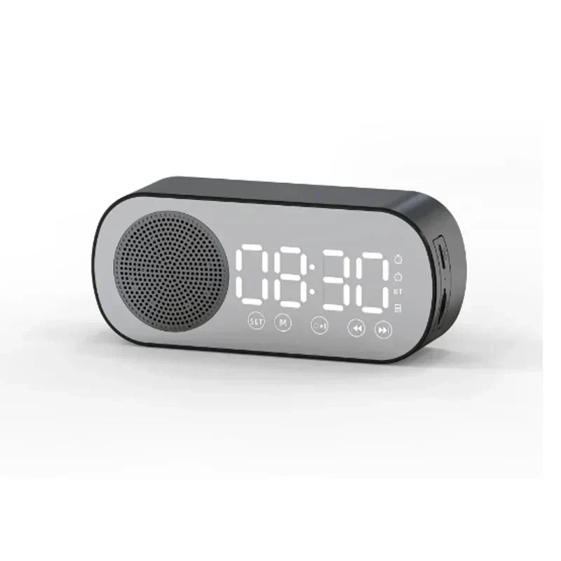 Digital Alarm Clock with Bluetooth Speaker