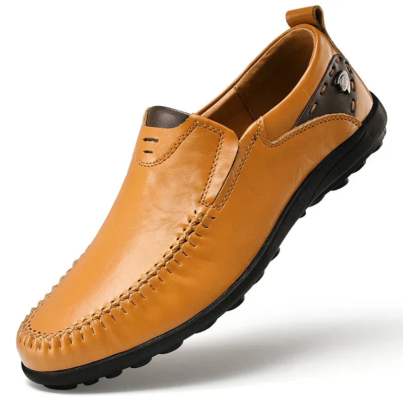 Mocassins décontractés à enfiler pour homme avec détail talon contrasté