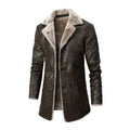 Men’s Long Sherpa Trim Coat