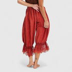 Women's Lace Trim Harem Trousers