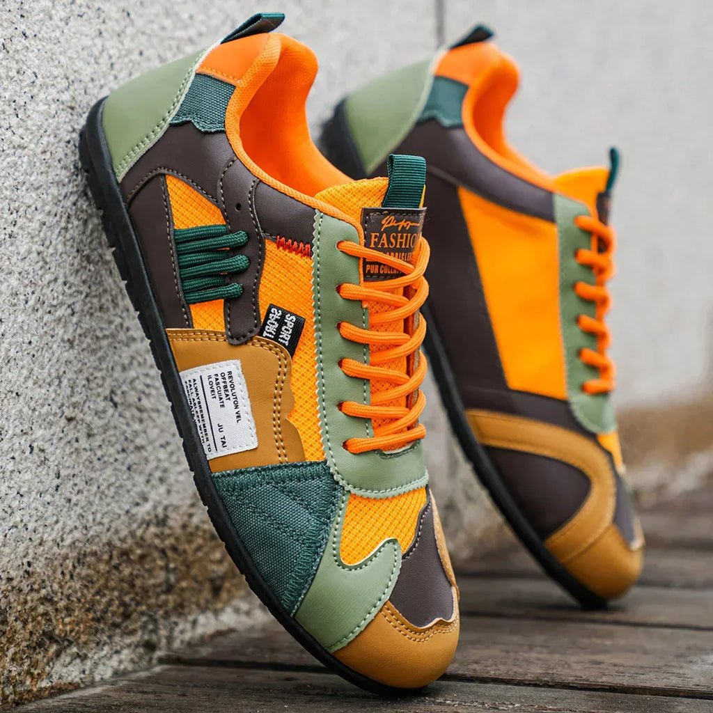 Herren Sneaker mit Farbfeldern, Schnürung und lässigem Design zum Gehen