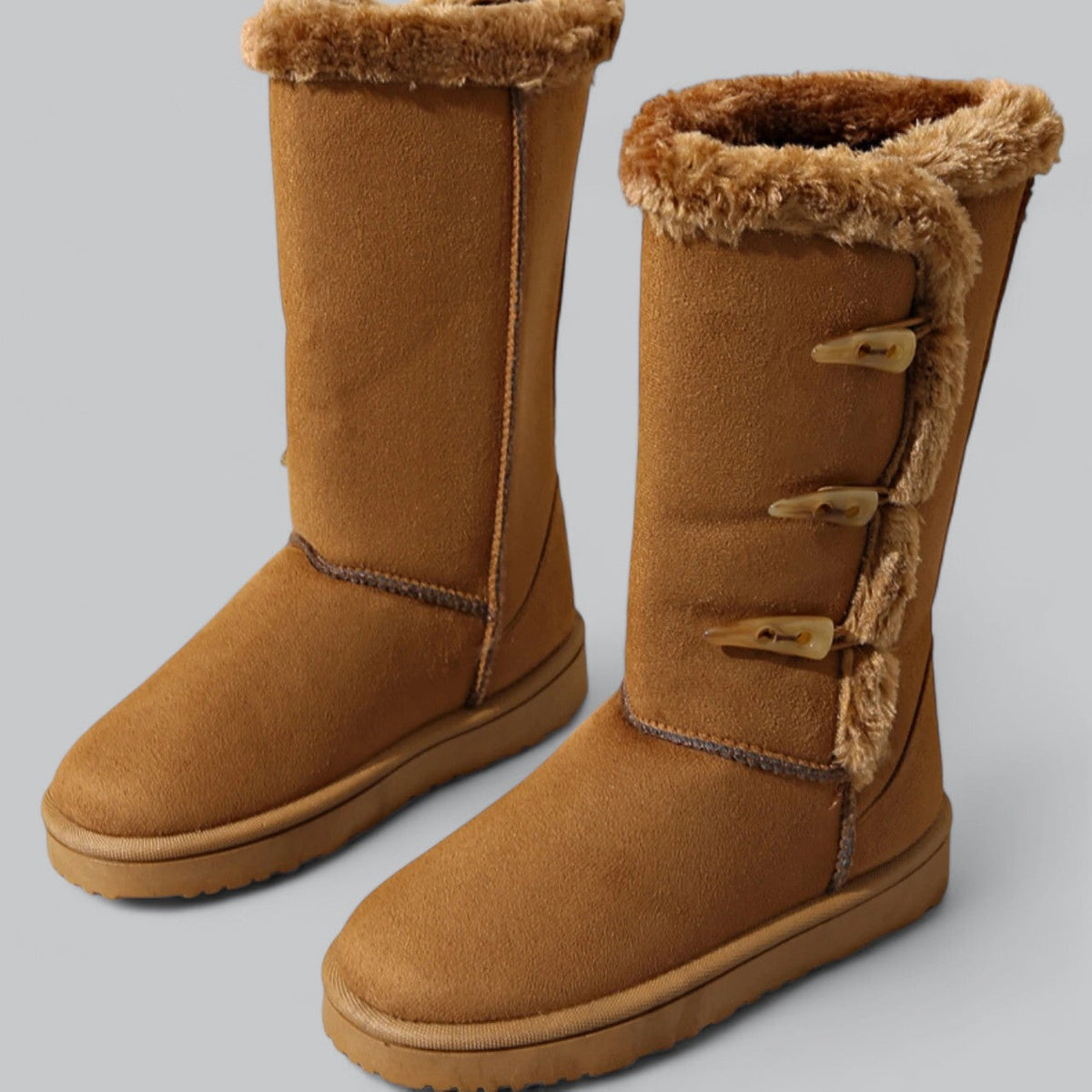 Women's Faux Fur Lined Mid-Calf Winter Boots