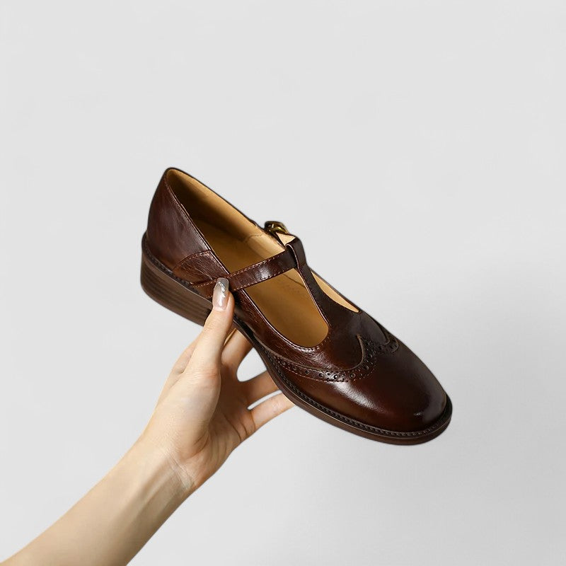 Women's Mary Jane Buckle Strap Flats