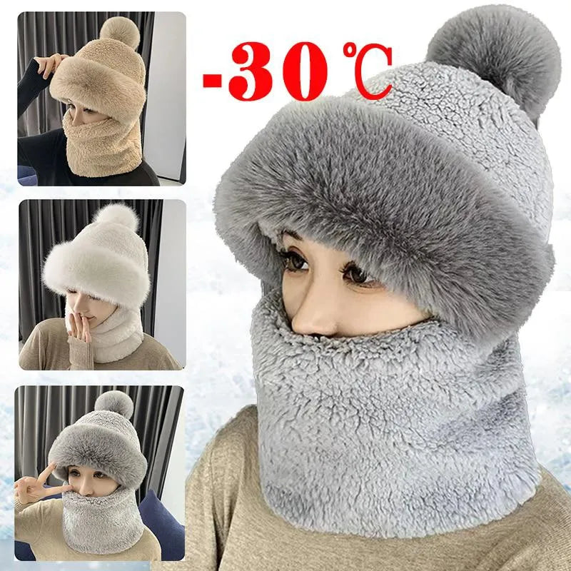 Ensemble de bonnets d’hiver douillets pour femme