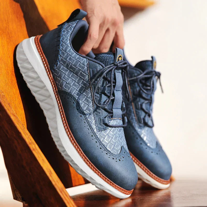 Men's Casual Lace-Up Walking Sneakers
