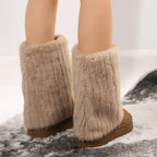 Winterstiefel für Damen mit Kunstfellbesatz
