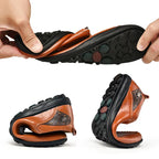 Mocassins décontractés à enfiler pour homme avec détail talon contrasté