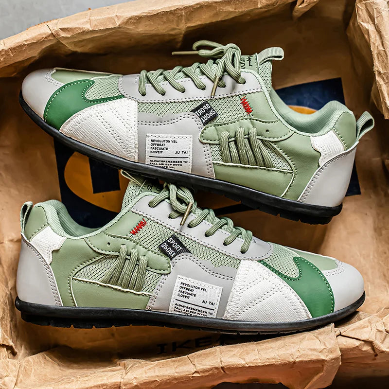 Herren Sneaker mit Farbfeldern, Schnürung und lässigem Design zum Gehen