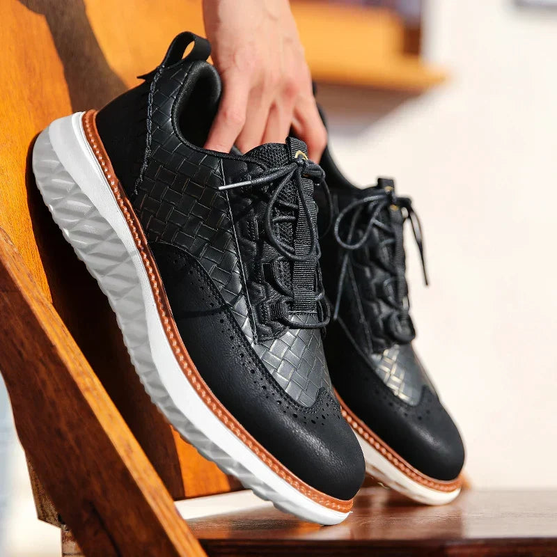 Men's Casual Lace-Up Walking Sneakers