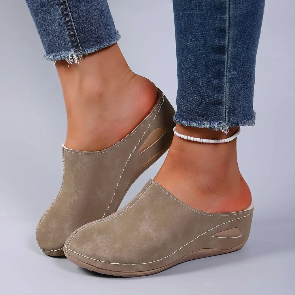 Damen-Warmfutter-Slipper-Clogs