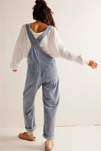 Damen Cord-Overall mit lockerem Schnitt und verstellbaren Trägerdetails