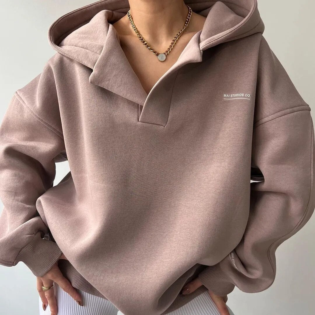 Sudadera extragrande con capucha para mujer