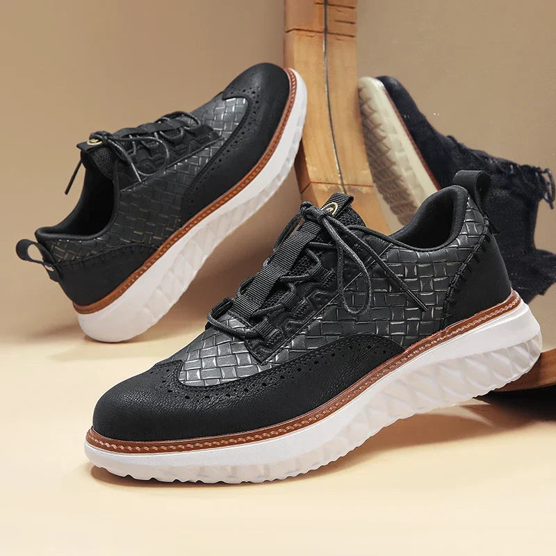 Men's Casual Lace-Up Walking Sneakers