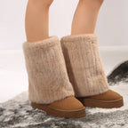 Winterstiefel für Damen mit Kunstfellbesatz