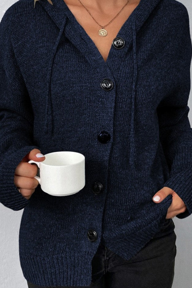 Cardigan da donna dalla vestibilità comoda con bottoni