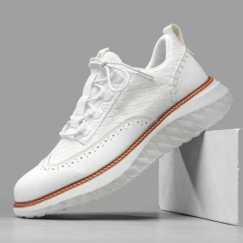 Herrarnas casual snörade promenadsneakers