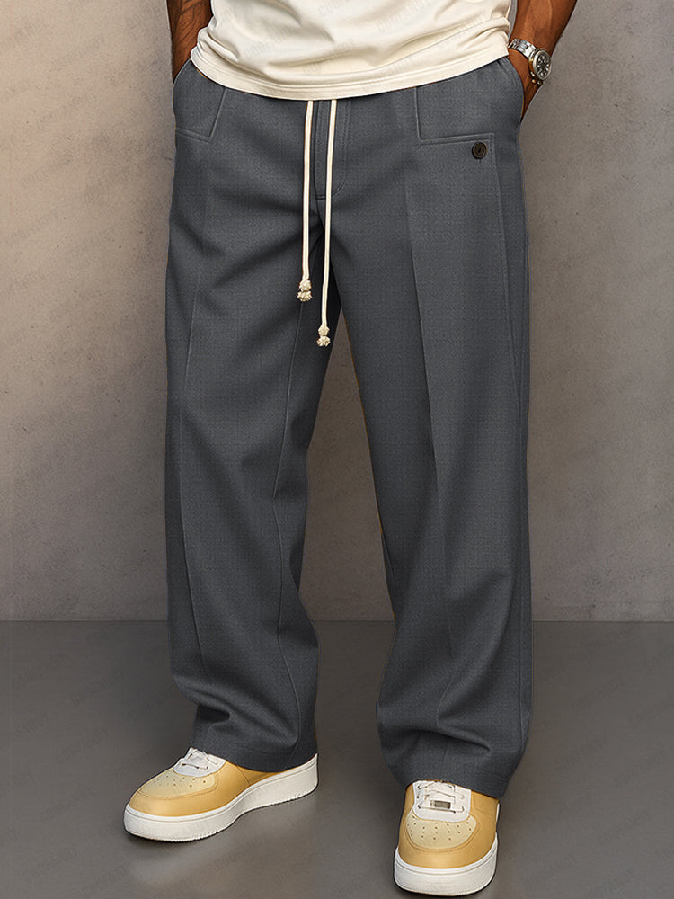 Lockere Freizeithose für Herren mit Kordelzug