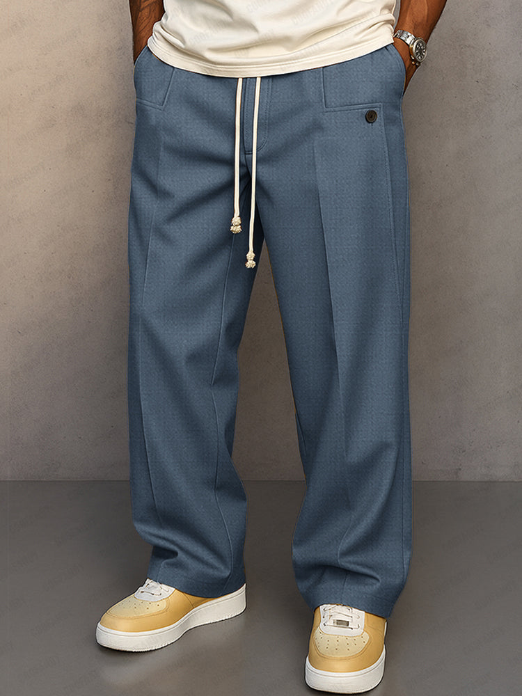 Lockere Freizeithose für Herren mit Kordelzug