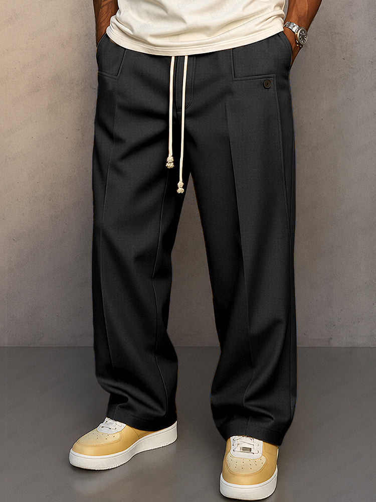 Lockere Freizeithose für Herren mit Kordelzug