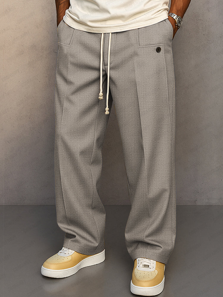 Lockere Freizeithose für Herren mit Kordelzug