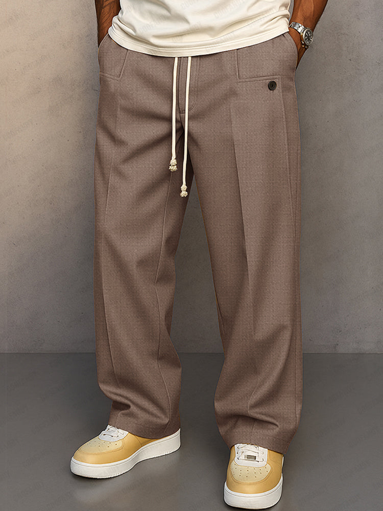 Lockere Freizeithose für Herren mit Kordelzug