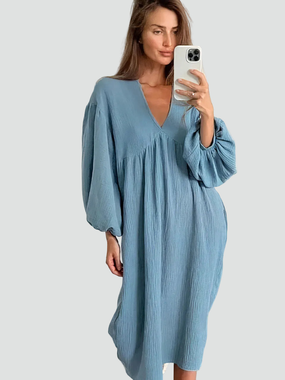 Women’s V-Neck Relaxed Maxi Dress