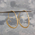 Women’s Sculptural Open Hoop Earrings