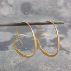 Women’s Sculptural Open Hoop Earrings
