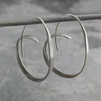 Women’s Sculptural Open Hoop Earrings