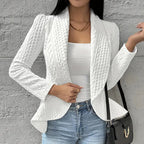 Strukturierter offener Blazer für Damen