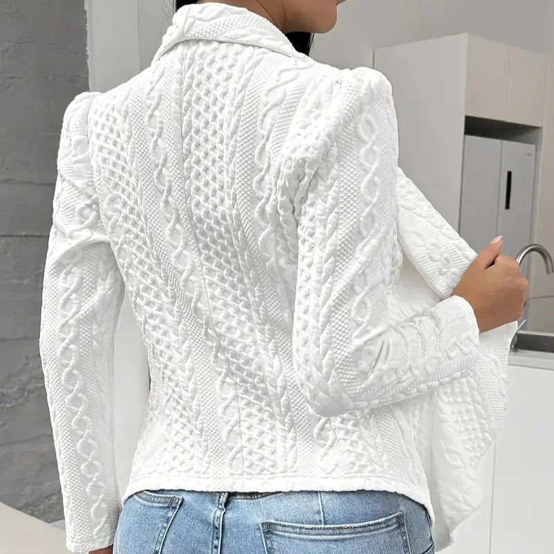 Strukturierter offener Blazer für Damen