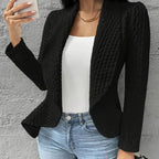 Strukturierter offener Blazer für Damen