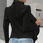 Strukturierter offener Blazer für Damen
