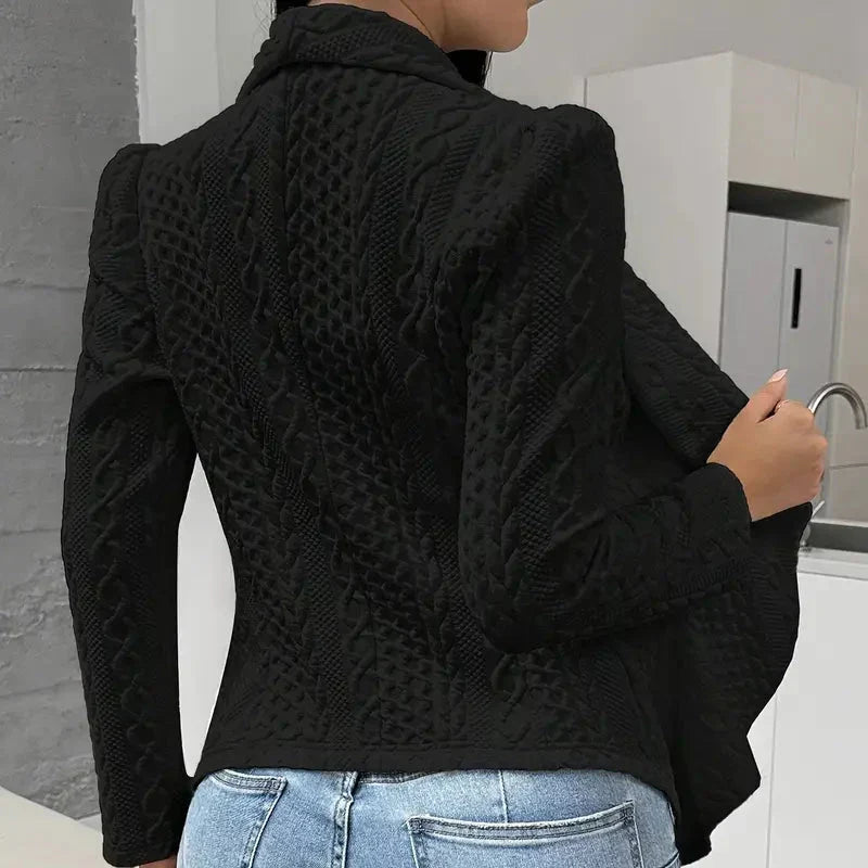 Strukturierter offener Blazer für Damen
