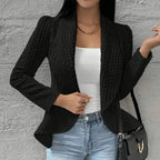 Strukturierter offener Blazer für Damen