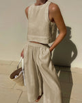 Women’s Sleeveless Relaxed Two-Piece Set