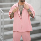 Herren Sommer-Co-ord-Set mit lockerem Schnitt, leicht und modern lässig