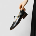 Women's Mary Jane Buckle Strap Flats