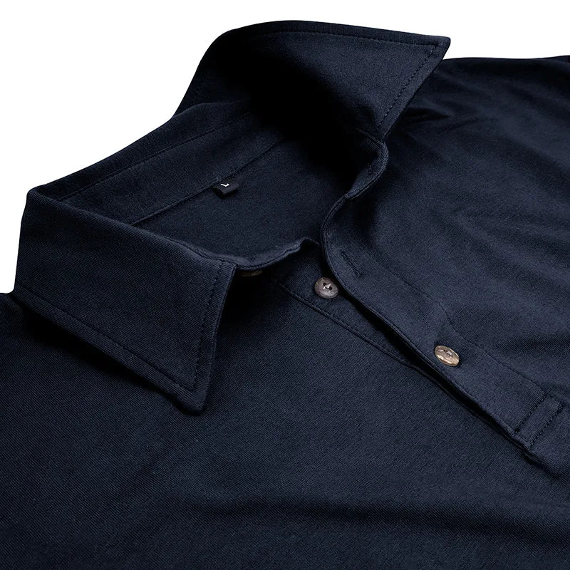 Polo classica da uomo a maniche lunghe