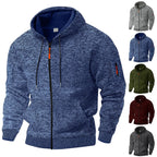 Men’s Textured Zip-Up Hoodie